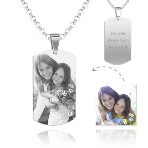 FotoPRO - Collar o Llavero Personalizado con Foto (Carta Especial Mamá)