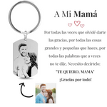 FotoPRO - Collar o Llavero Personalizado con Foto (Carta Especial Mamá)