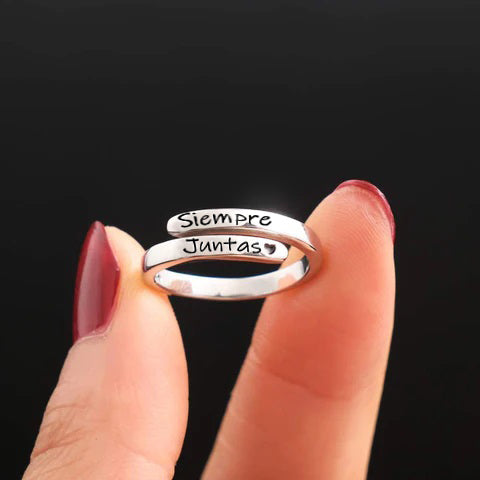 Anillo Talla Única "Siempre juntas" (2X1)