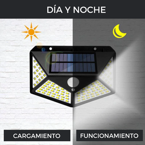 MAXX LIGHT - Foco solar 100 leds con sensor de movimiento