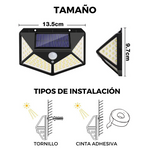 MAXX LIGHT - Foco solar 100 leds con sensor de movimiento