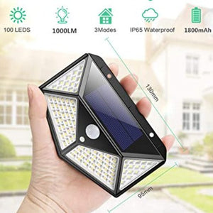 MAXX LIGHT - Foco solar 100 leds con sensor de movimiento