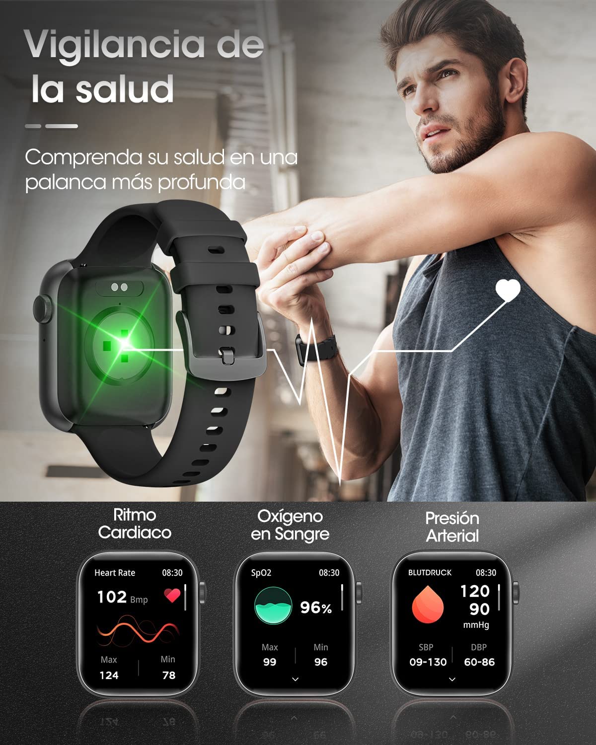 SmartWatch T500 PRO®️ - Reloj inteligente con múltiples funcionalidades