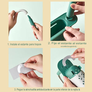 PERFECT KITCHEN CLEAN - Dispositivo de estanteria para fregadero